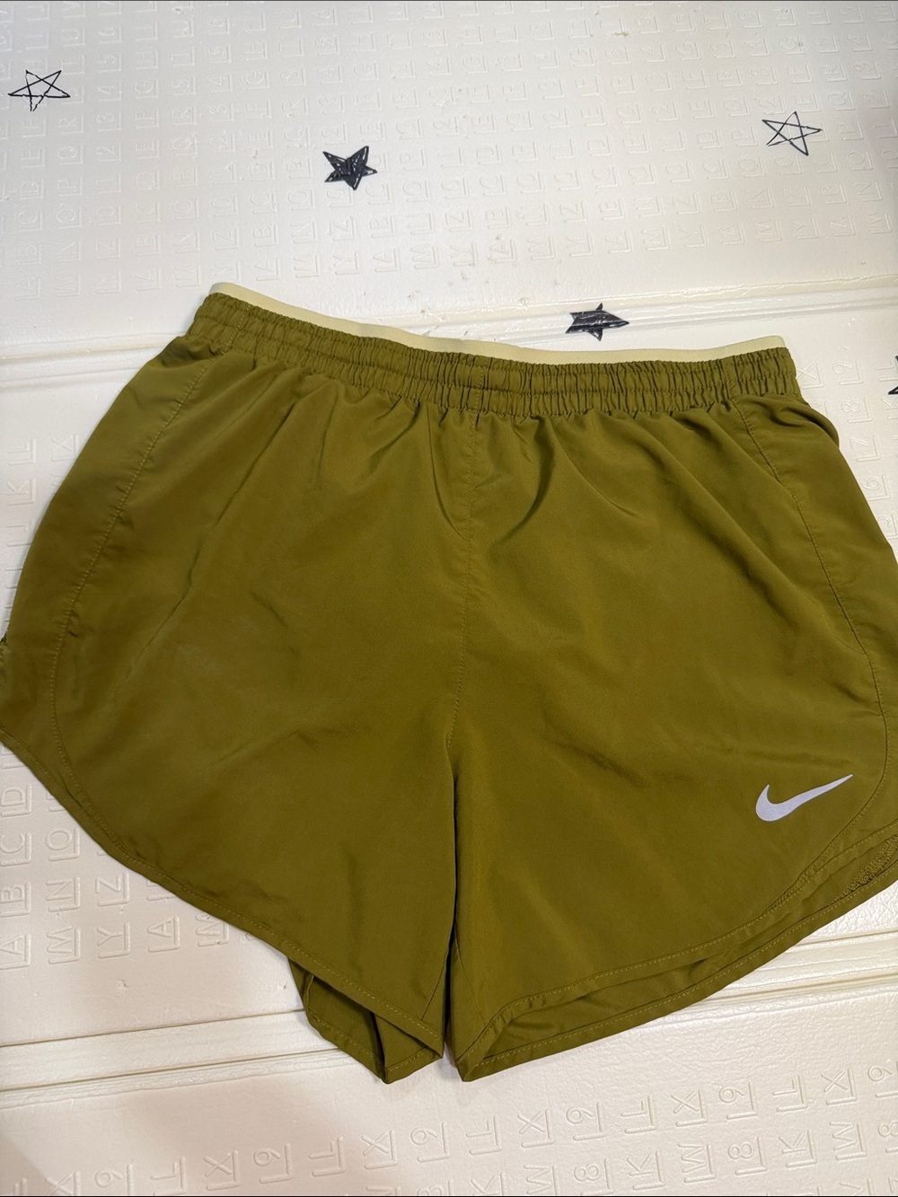 Nike Olive Performance Running Shorts